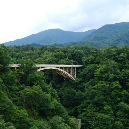鳴子大橋の6月の写真