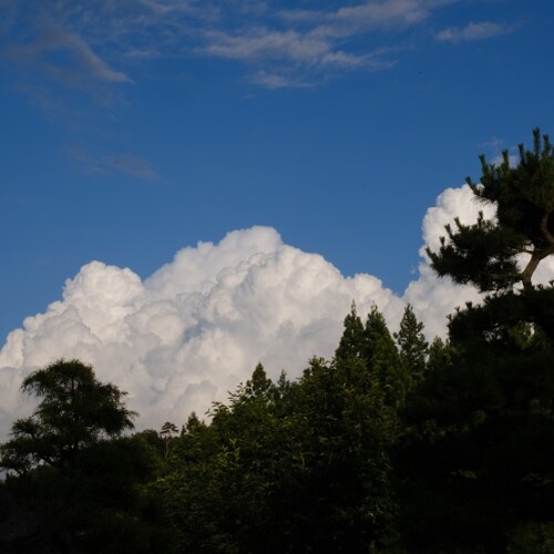 自宅から見た雲の写真