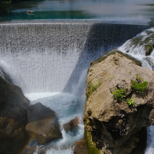 矢櫃ダムの夏の風景写真