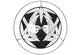 竹に二羽飛び雀紋の写真