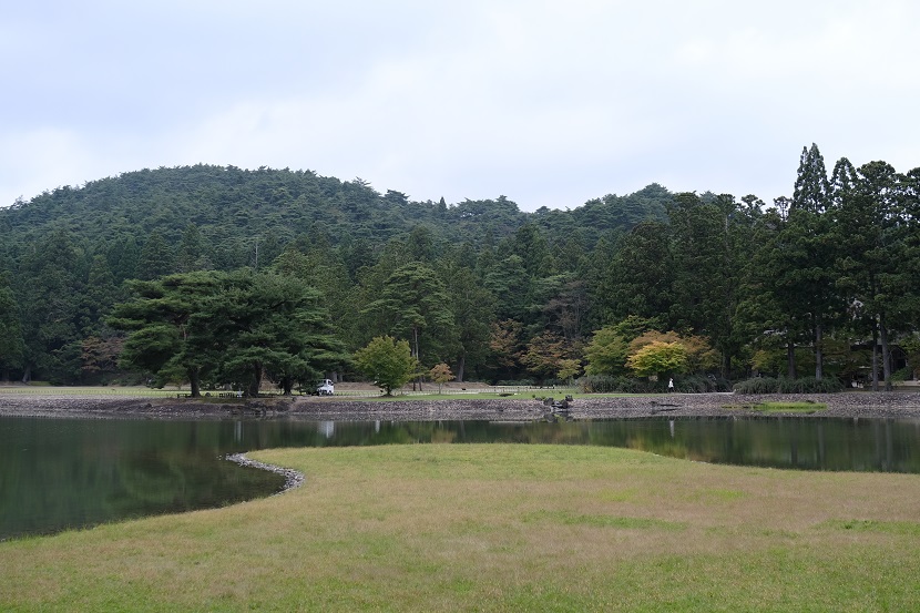 毛越寺の9月の風景写真