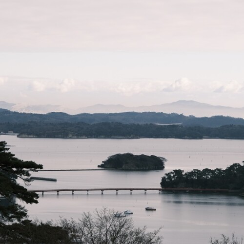 松島福浦橋の風景写真