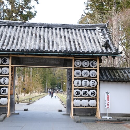 12月の松島瑞巌寺の風景写真