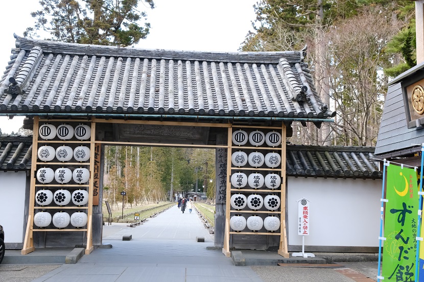 12月の松島瑞巌寺の風景写真