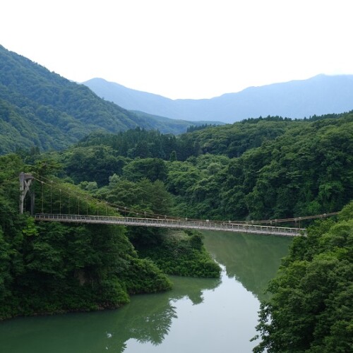 鳴子ダム上流の風景写真