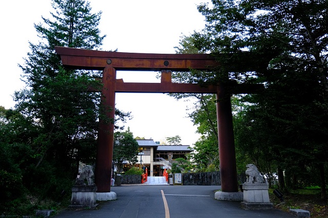 仙台城跡の門の写真