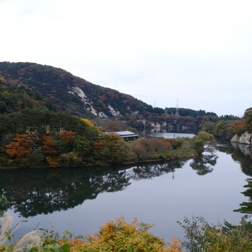 北上陸の松島の紅葉の写真
