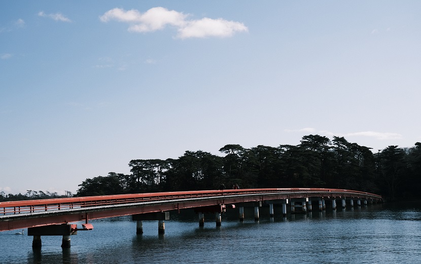松島福浦橋の1月の写真