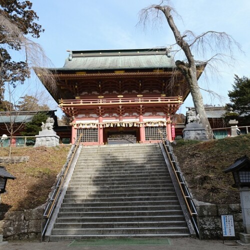 塩釜神社のもんの写真