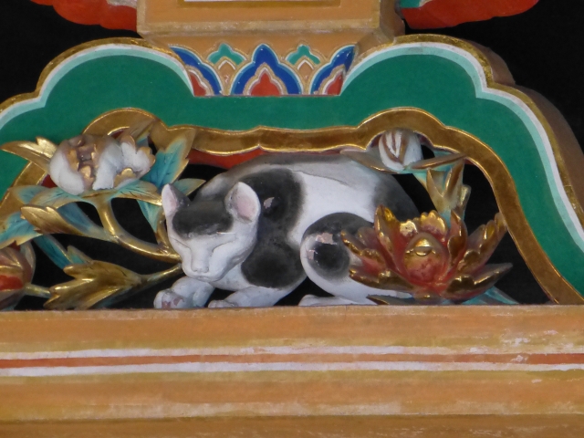 日光東照宮眠り猫の写真