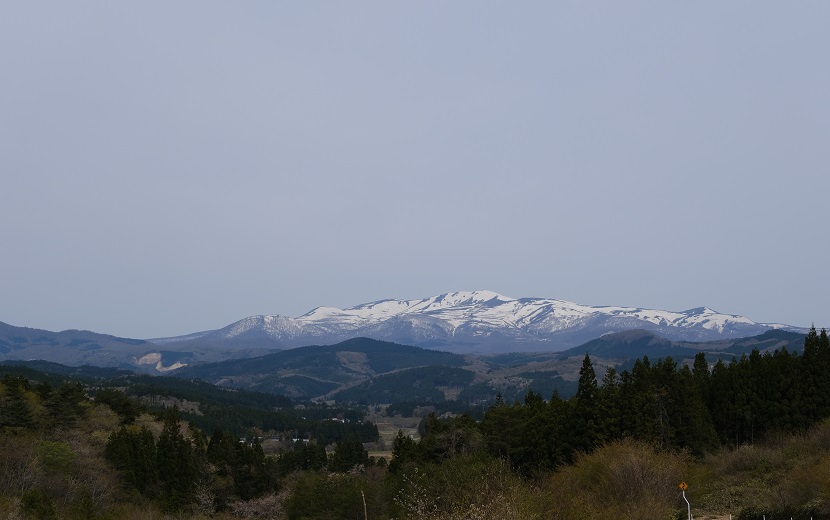 栗駒山の2月の風景写真