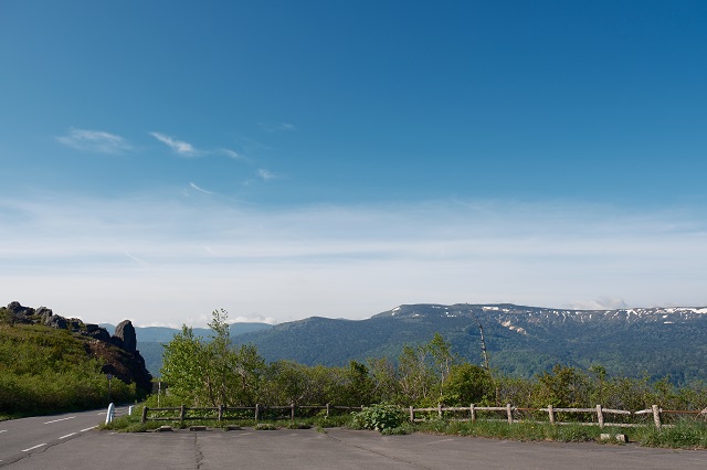 源太岩のから眺めた風景写真