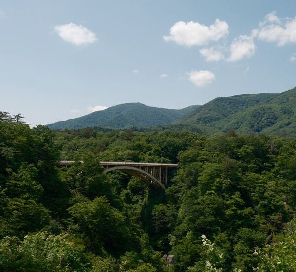 鳴子峡：鳴子大橋の風景写真