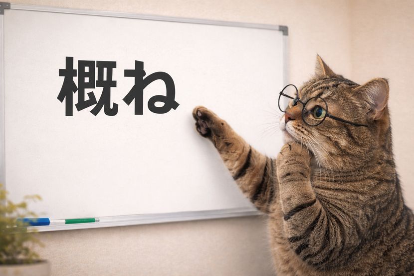 概ね、と言い切らない判断