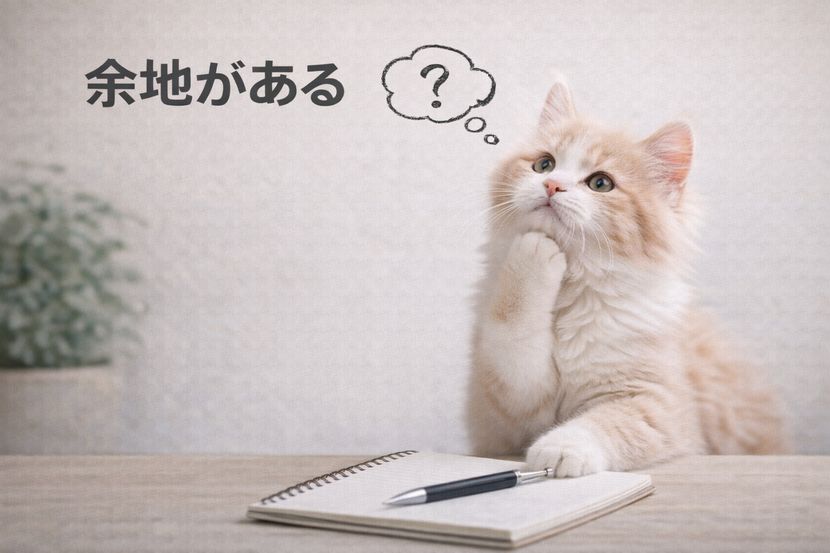 余地がある、と書き留める