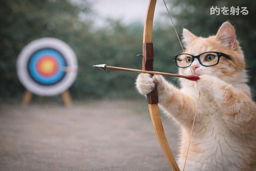 的を射る、その瞬間