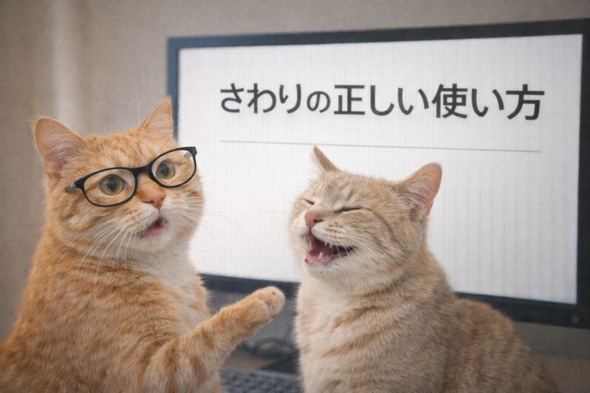 その「さわり」、そこじゃない