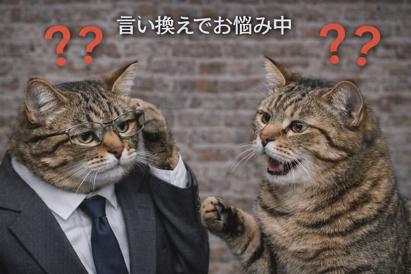 言い換えでお悩み中