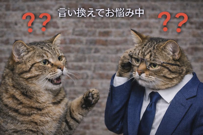 言い換え表現に迷うとき