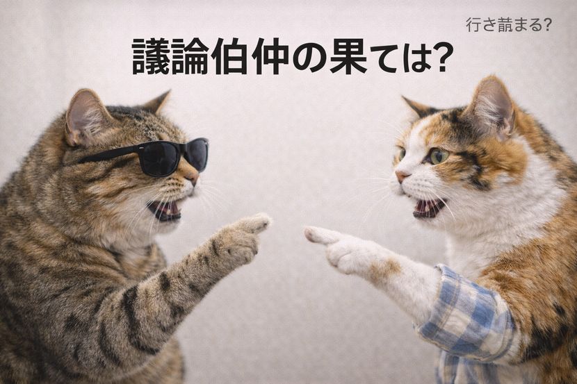 議論伯仲の果て