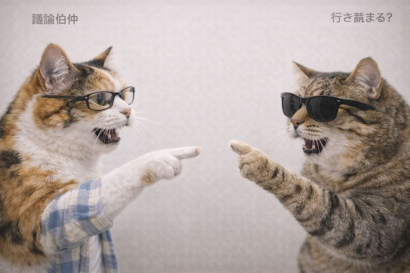 行き詰まる議論