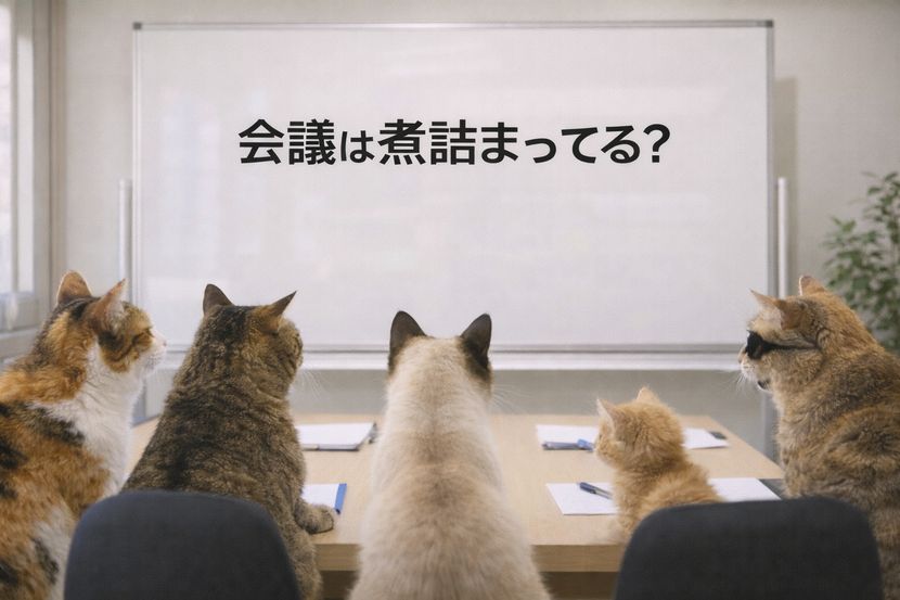 会議は煮詰まってる？