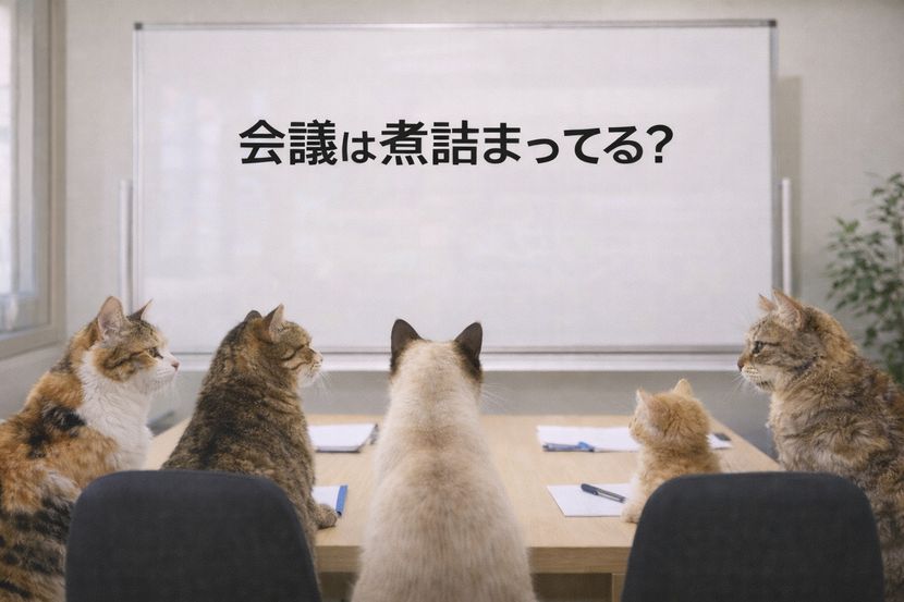 会議は煮詰まってる？