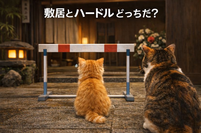 踏み出せない理由を見極める ― 敷居とハードル