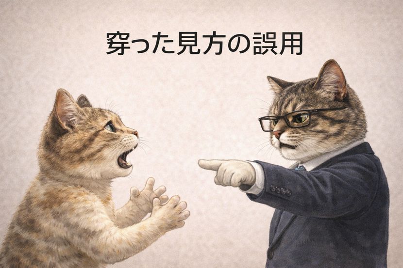 穿った見方の誤用