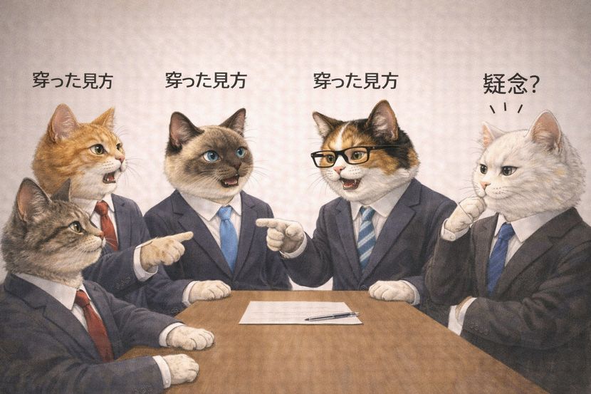 穿った見方が飛び交う会議