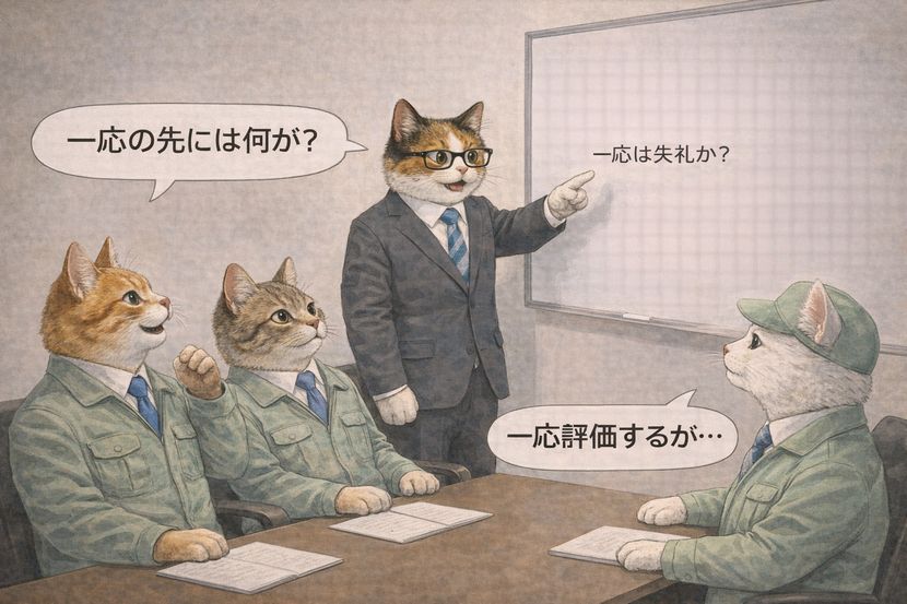 一応の先にあるもの