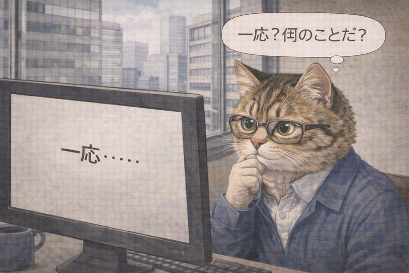 「一応……」が残した疑問