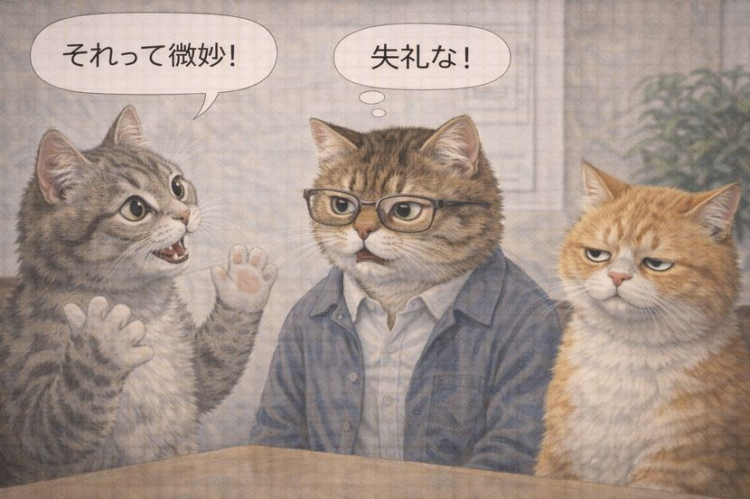 「微妙」と言ったつもりが