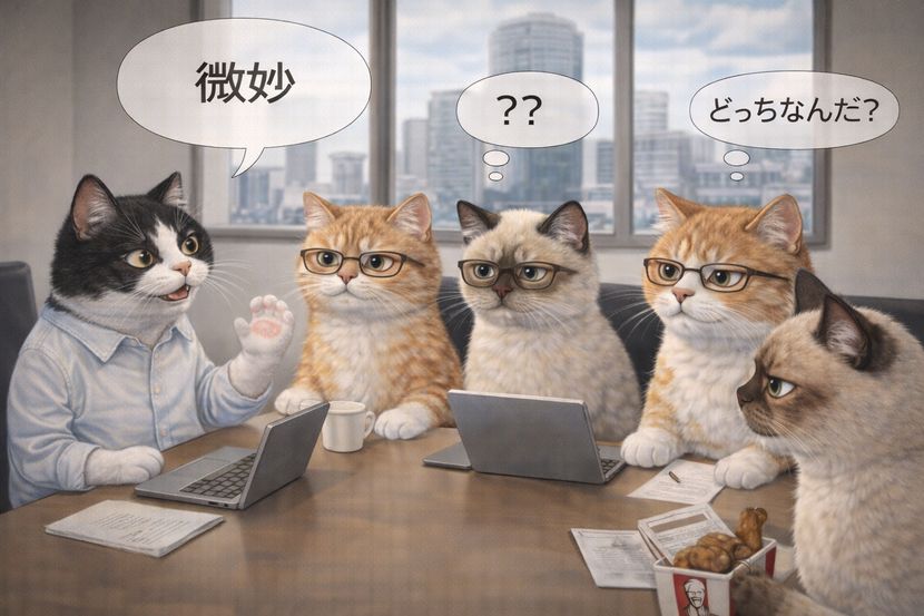 その「微妙」、どっちの意味？