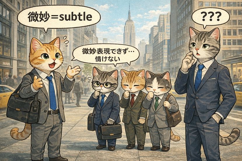 「微妙」は英語にできる？海外ビジネスで起きる言葉の壁