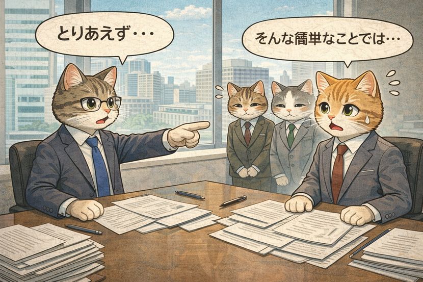 会議室に漂う「とりあえず」の温度差