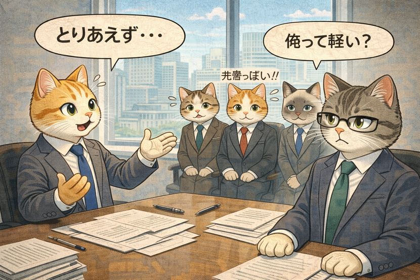 雑談でも油断できない「とりあえず」の一言