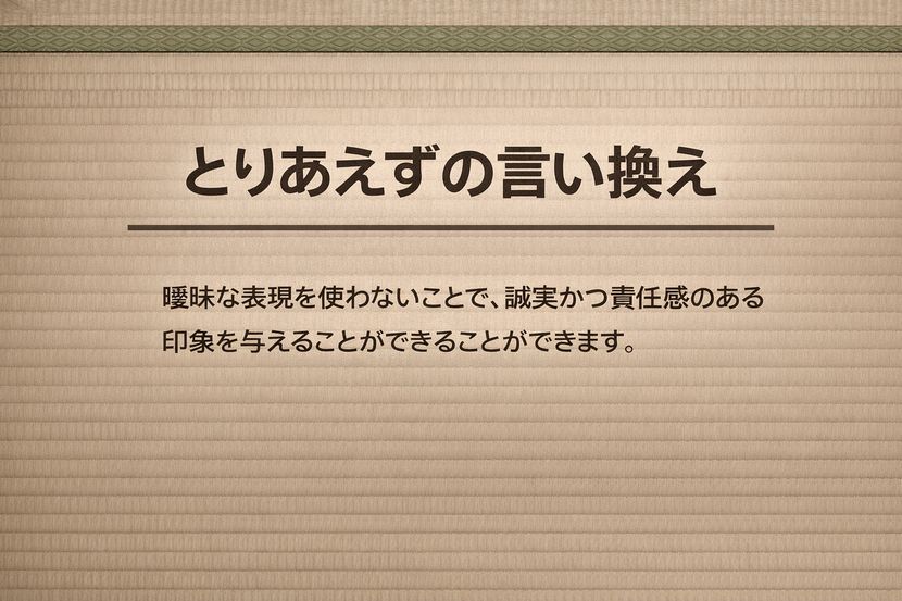 とりあえずの言い換えが評価を変える