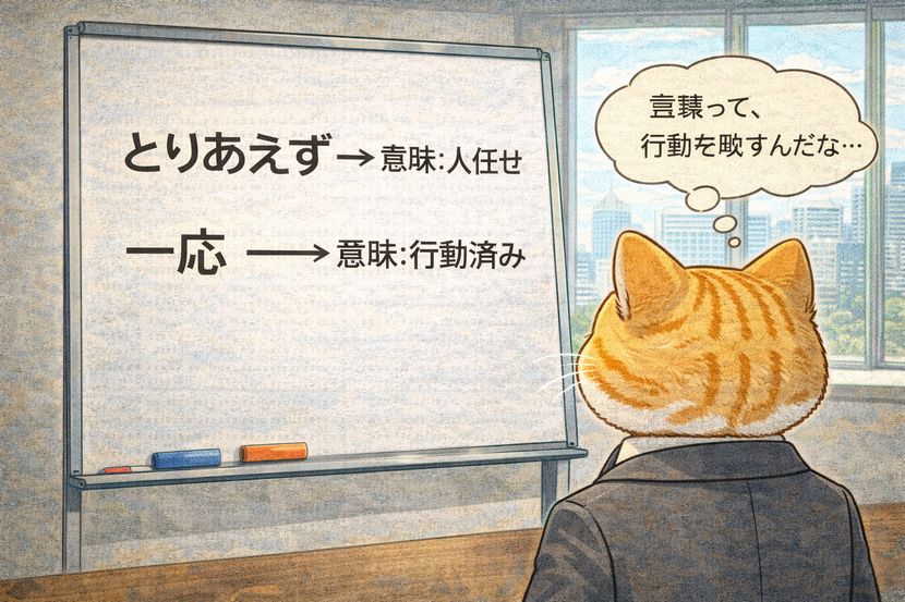 言葉は、そのまま仕事の姿勢になる
