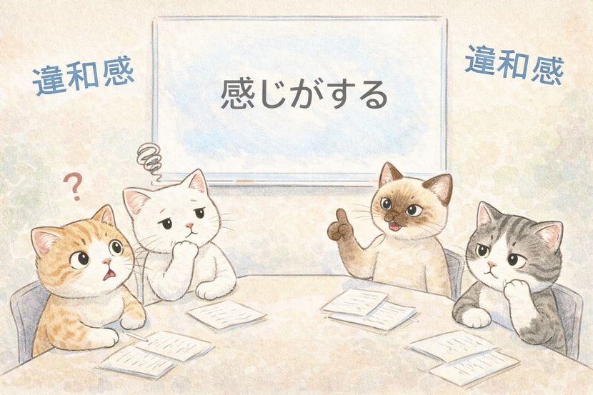 「感じがする」に全員が引っかかる会議