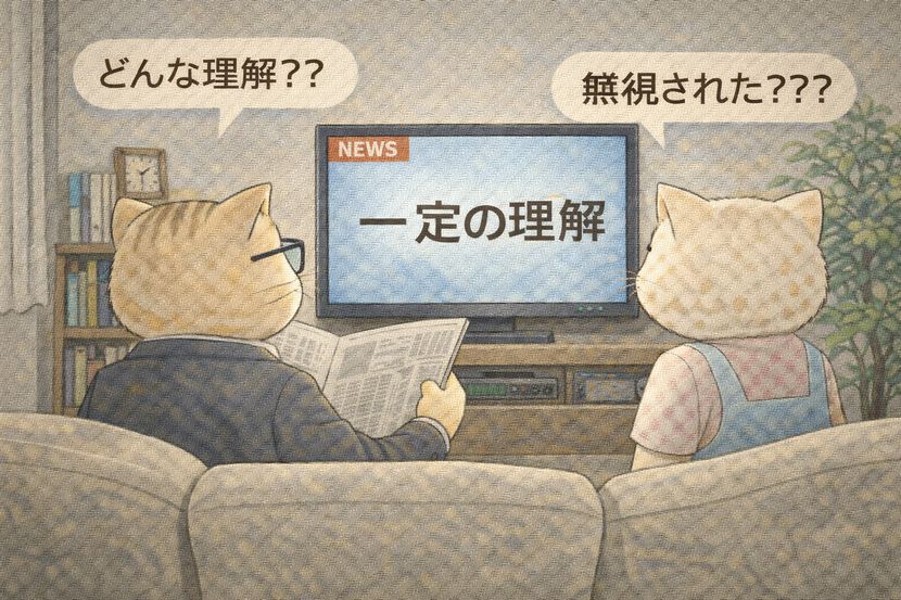 ニュースで聞く「一定の理解」に残る疑問