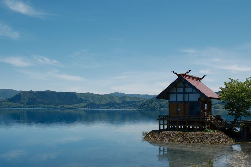 田沢湖の風景写真