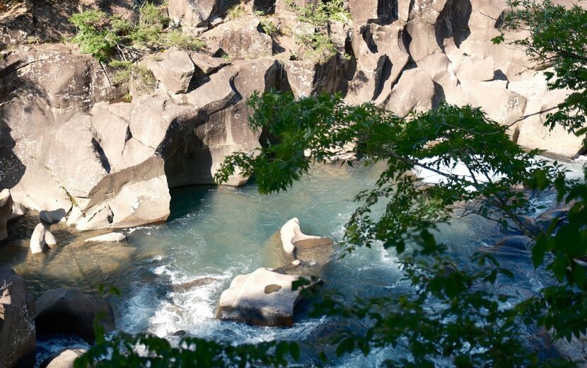 厳美渓の五月の写真