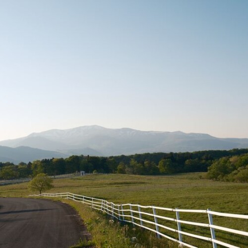 栗駒山の５月の風景写真