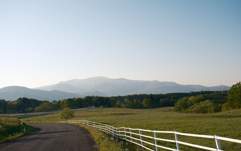 栗駒山の５月の風景写真