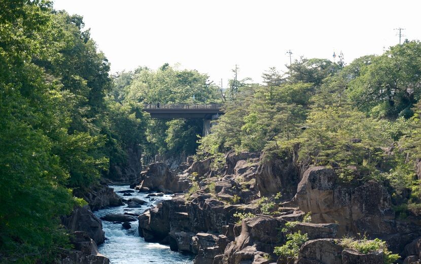 厳美渓５月・春の絶景