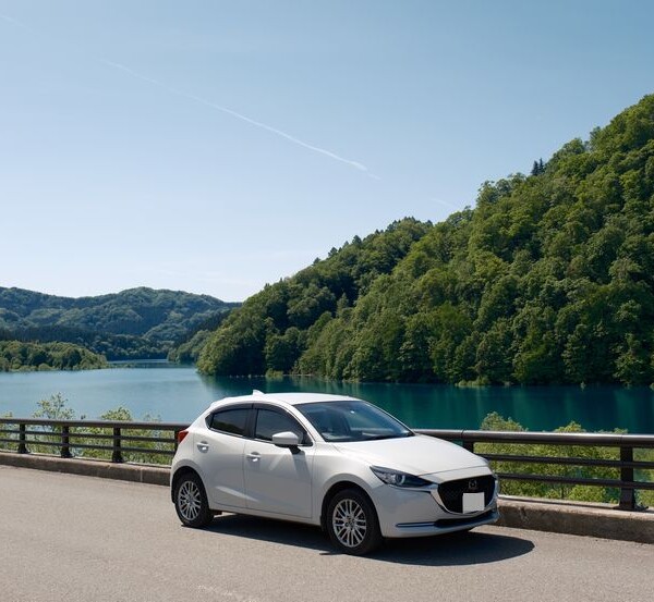 秋扇湖と私の愛車