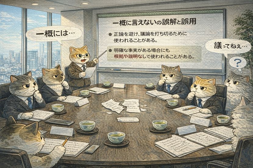 一流企業でも起きる「一概に言えない」の空回り