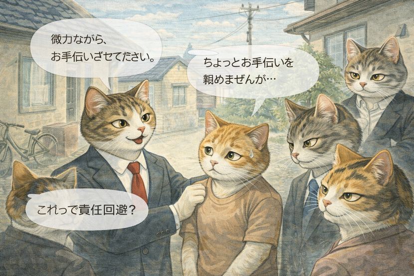 「微力ながら」と言った瞬間の空気