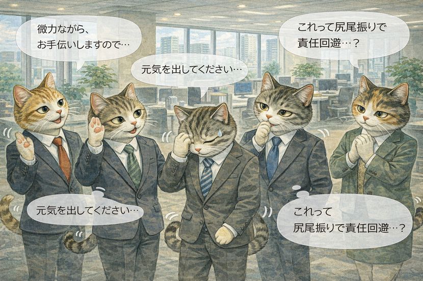 慰めの言葉ににじむ「微力ながら」の距離感